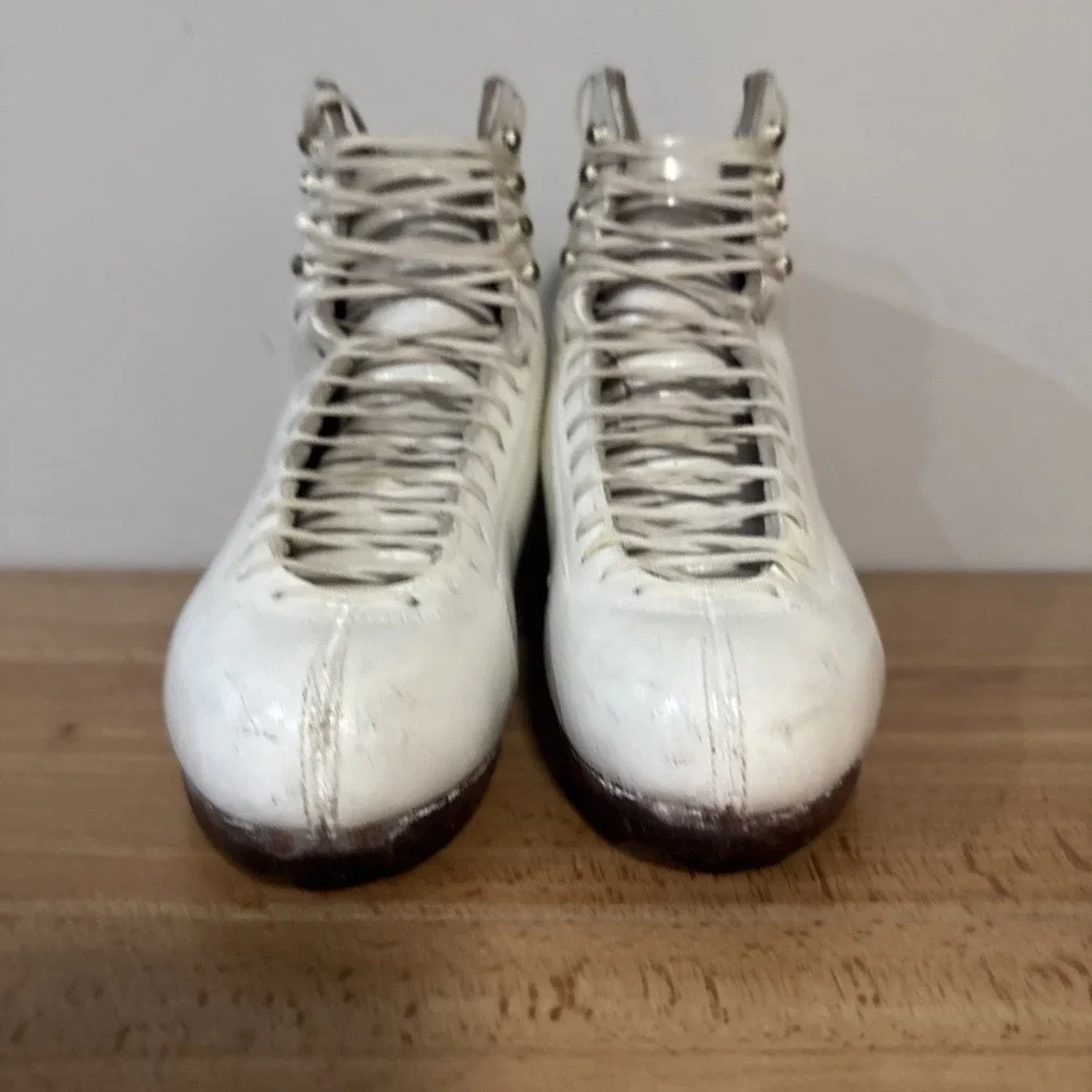 SP-Teri USA Handmade Leather Boots ONLY Womens Size 10.5 A Figure Ice Skating